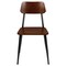 Merrick Lane Manhattan Industrial Style Dining Chair with Wood Back and Seat and Steel Frame - Set of 2